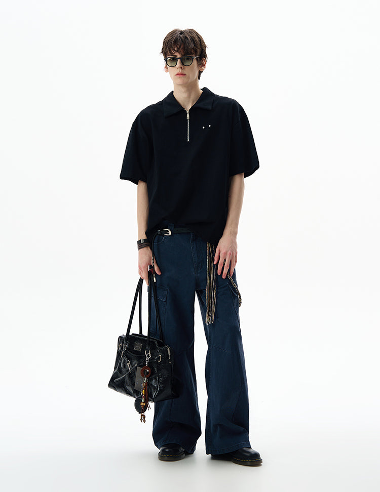 MADWITCH ZIPPED POLO TSHIRT #6977