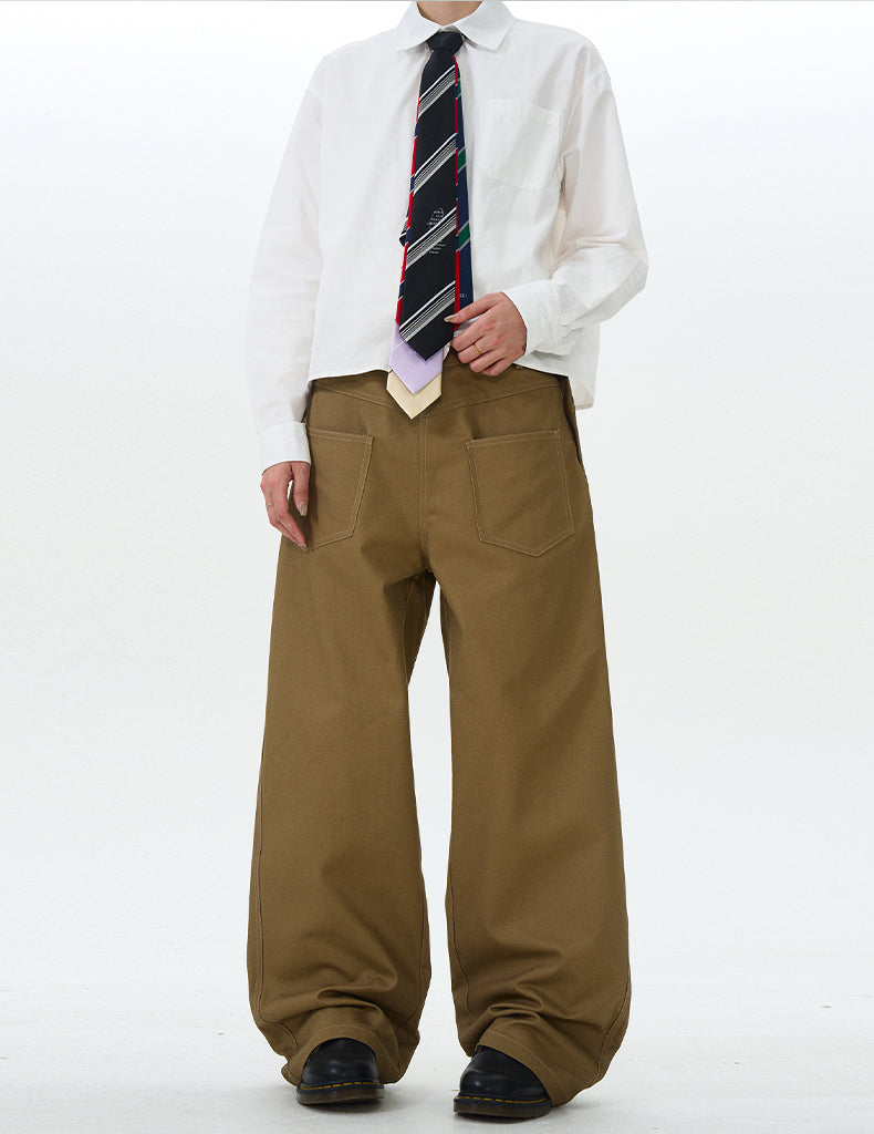 MADWITCH INVERTED SIMPLE CASUAL PANTS #L528