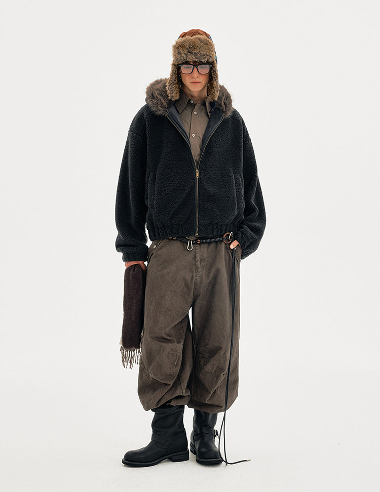 MADWITCH SHEAR HOODED COAT #BBXM026