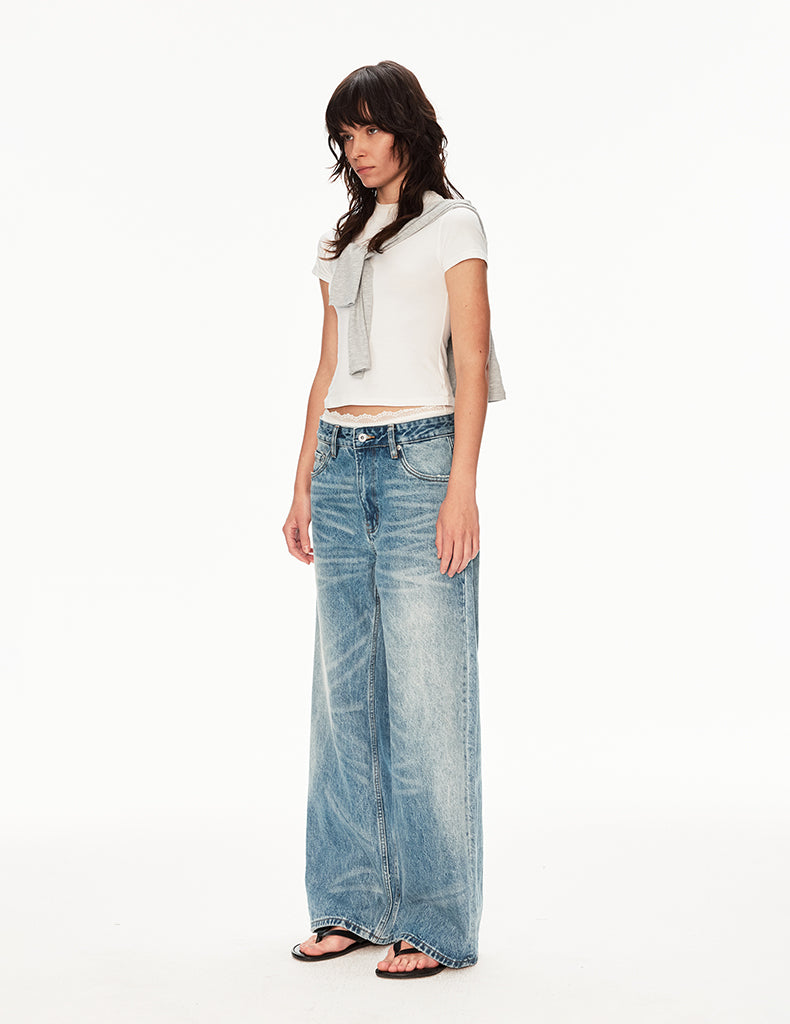 MADWIT VINTAGE STRAIGHT JEANS #GPC5590