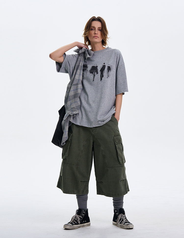 MADWITCH VERSATILE VIBE PRINT T-SHIRT #329