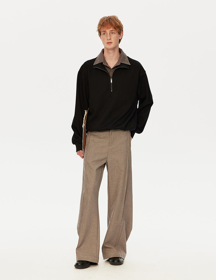 MADWITCH DOUBLE COLLAR SWEATSHIRT #WY730