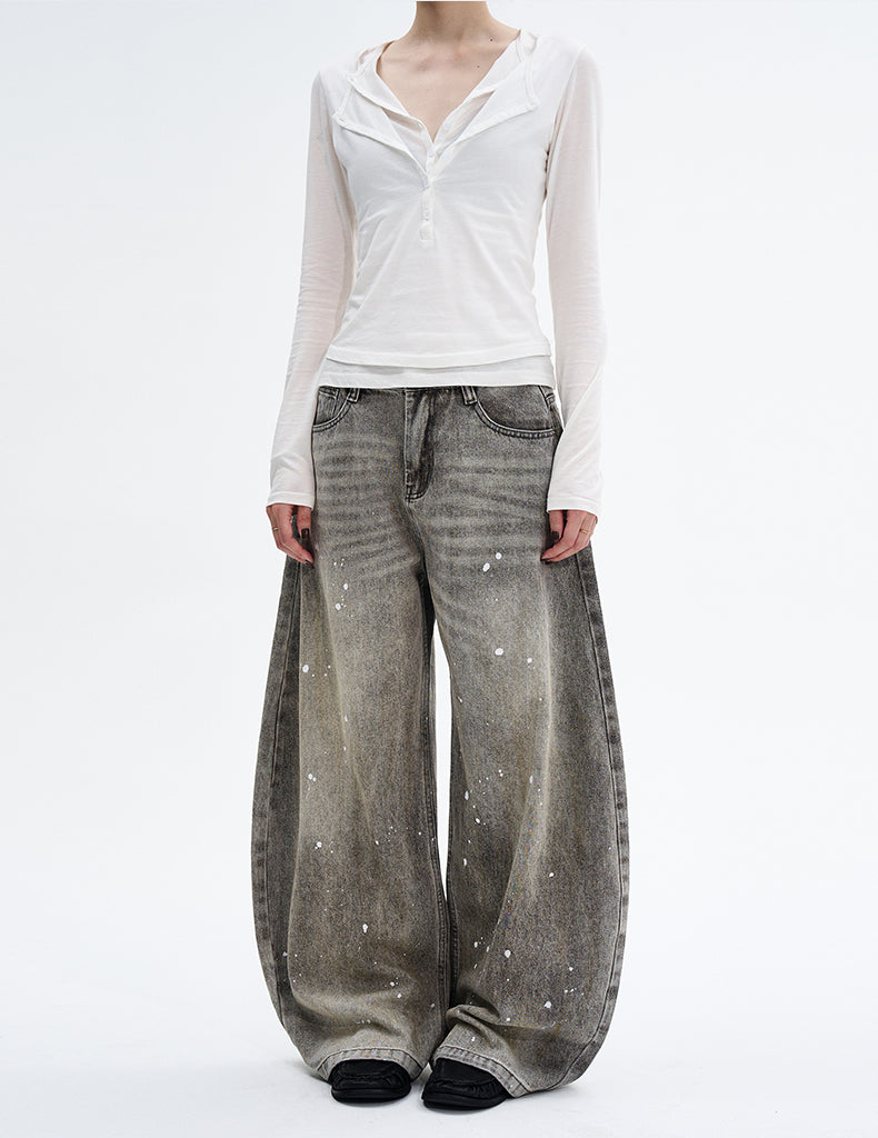 MADWITCH INK SLUNG JEANS #FX066
