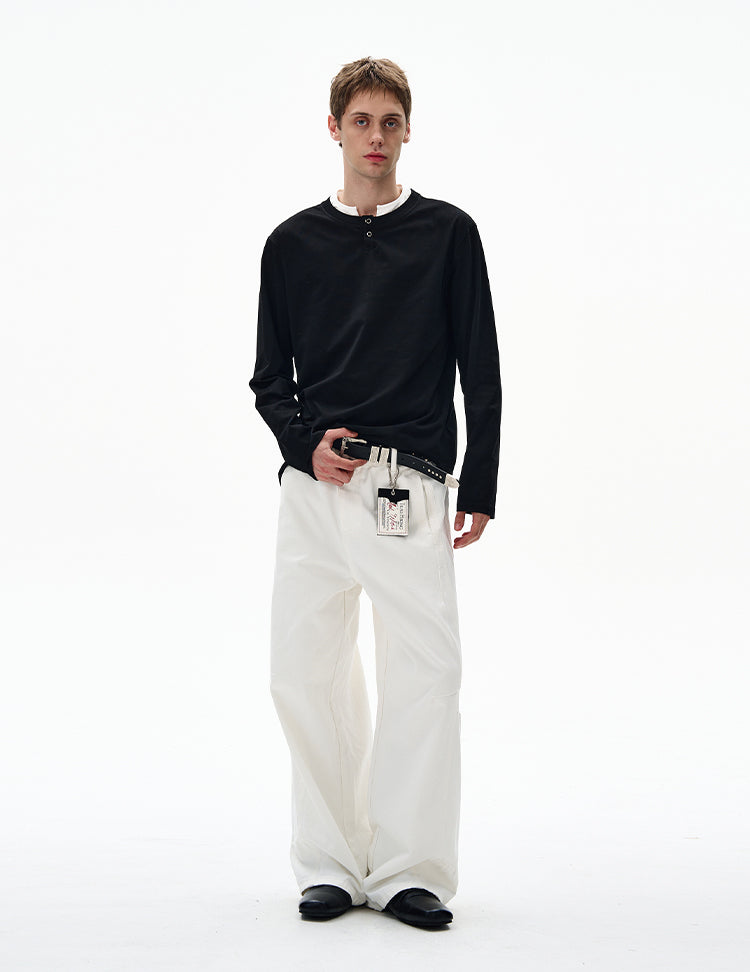 MADWITCH CLEAN FIT FAUX LAYERED SHIRT #RT30