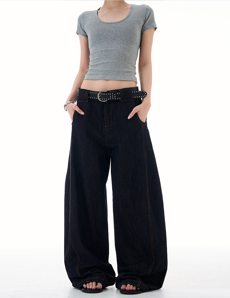 MADWITCH RELAXED FIT CLEAN DENIM PANTS #G6480