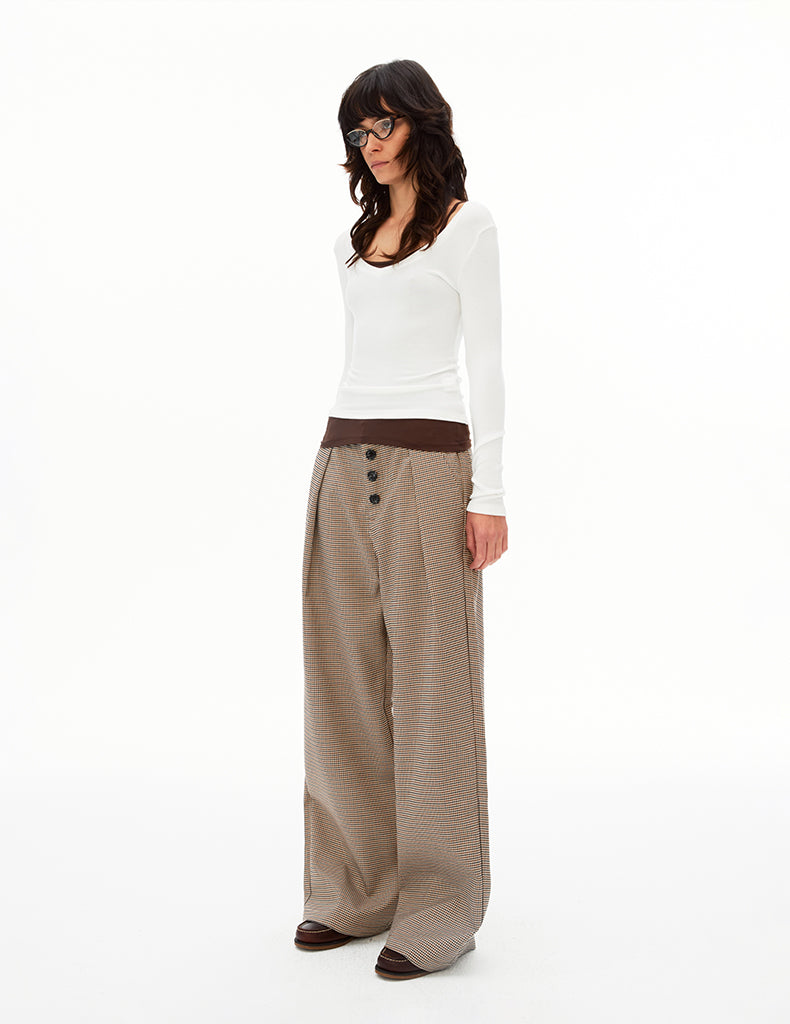MADWIT HERITAGE DRAPED TROUSERS #CK6929