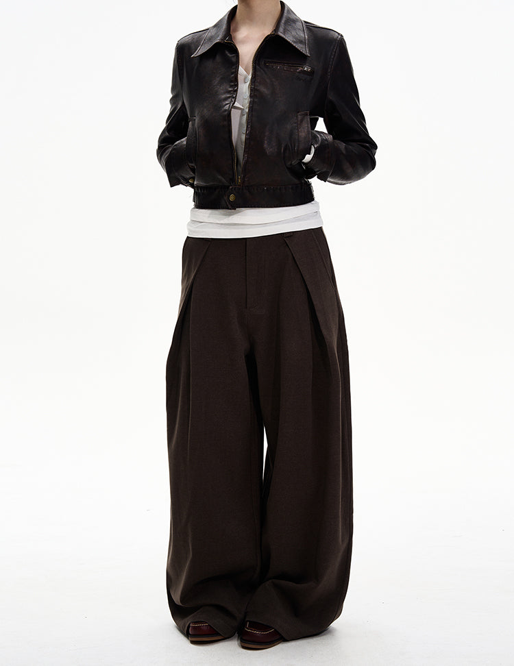 MADWITCH PLEAT DRAPE TROUSERS #UTU038