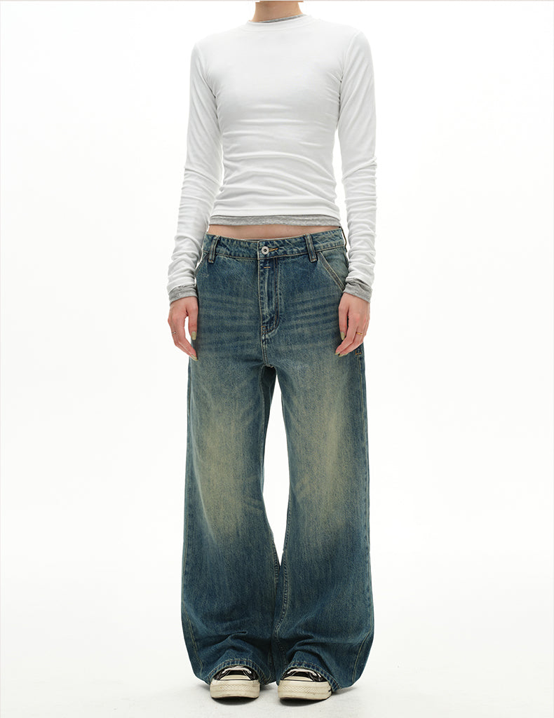 MADWITCH VINTAGE STRAIGHT DENIM #CK5525