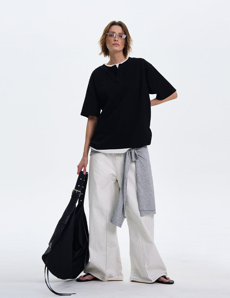 MADWITCH LAYERED DESIGN SHIRT #AW2549