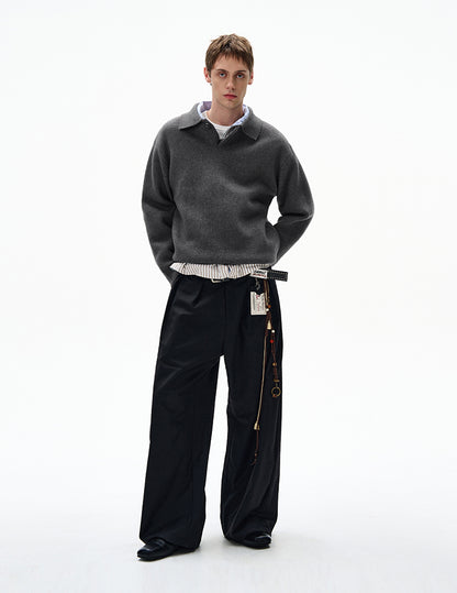 MADWITCH UNISEX KNITTED POLO SWEATER #6301