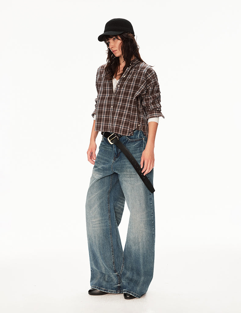 MADWIT HIGH STREET WIDE JEANS #DR8812