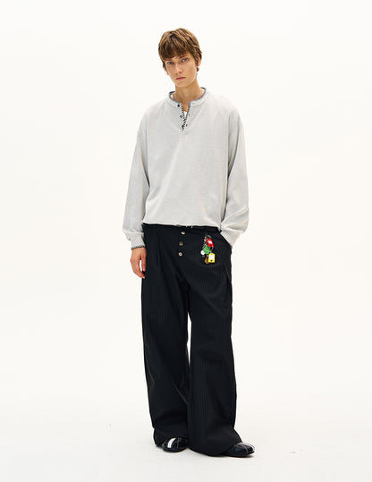 MADWITCH UNISEX RELAXED FIT CASUAL LONG SLEEVE #C258Q25