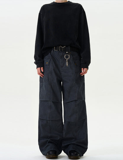 MADWITCH STRAIGHT-LEG CARGO PANTS #F9028