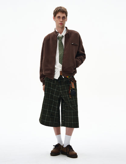 MADWITCH UNISEX MINIMALIST STAND COLLAR JACKET #AB1080