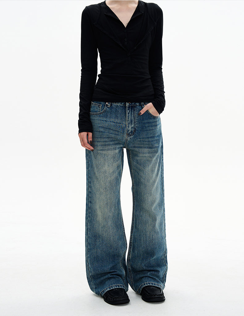 MADWITCH AGED STRAIGHT DENIM #N5531