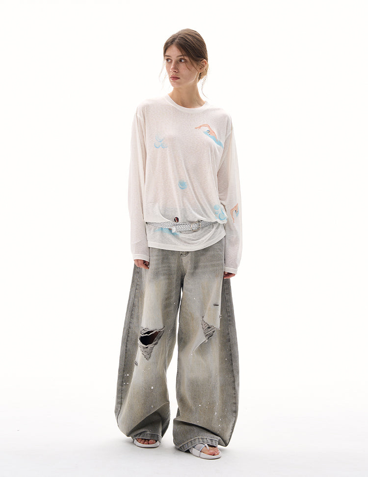 MADWITCH BREATHABLE OVERSIZED TOPS #880288