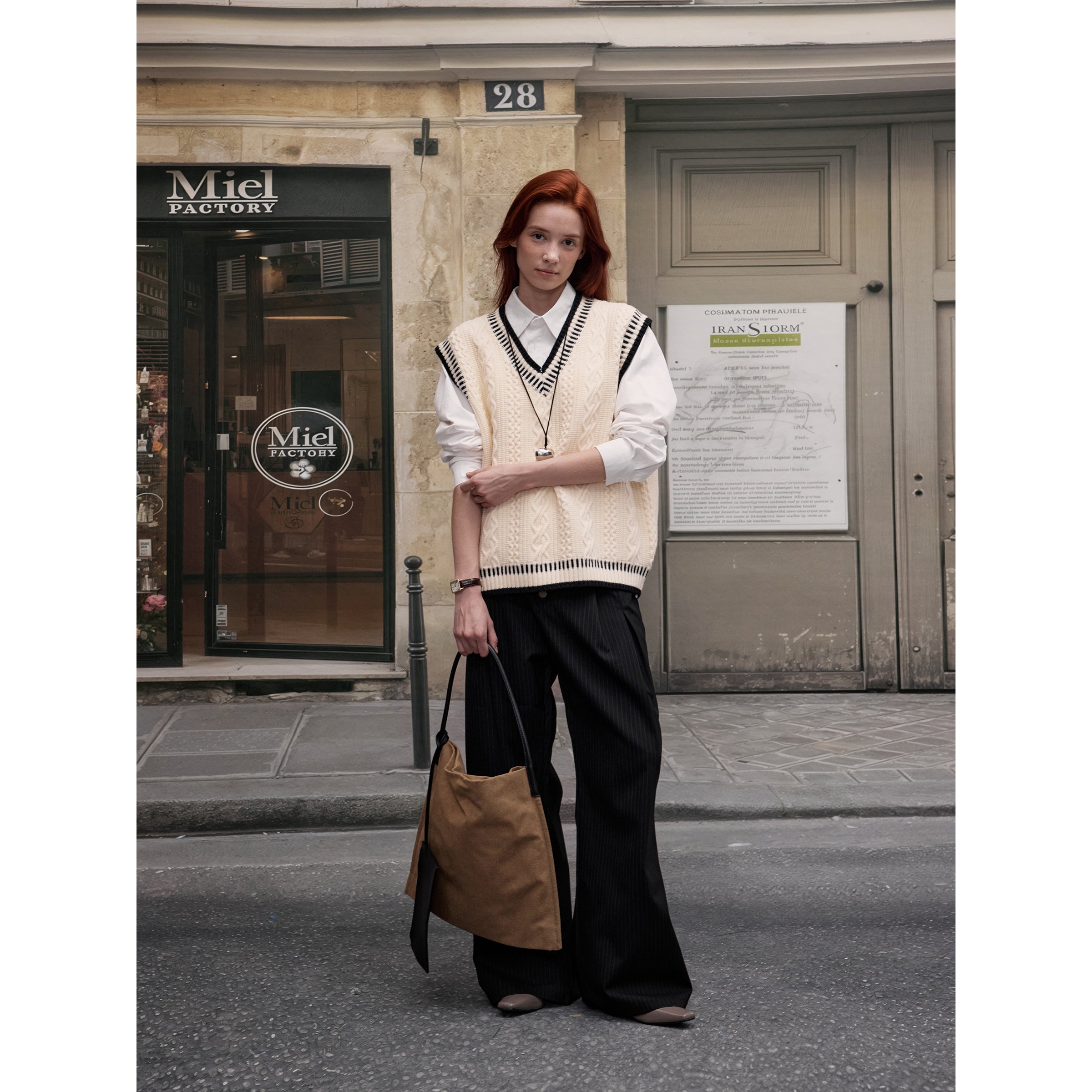 MADWITCH CABLE KNIT SWEATER #ZDY8177