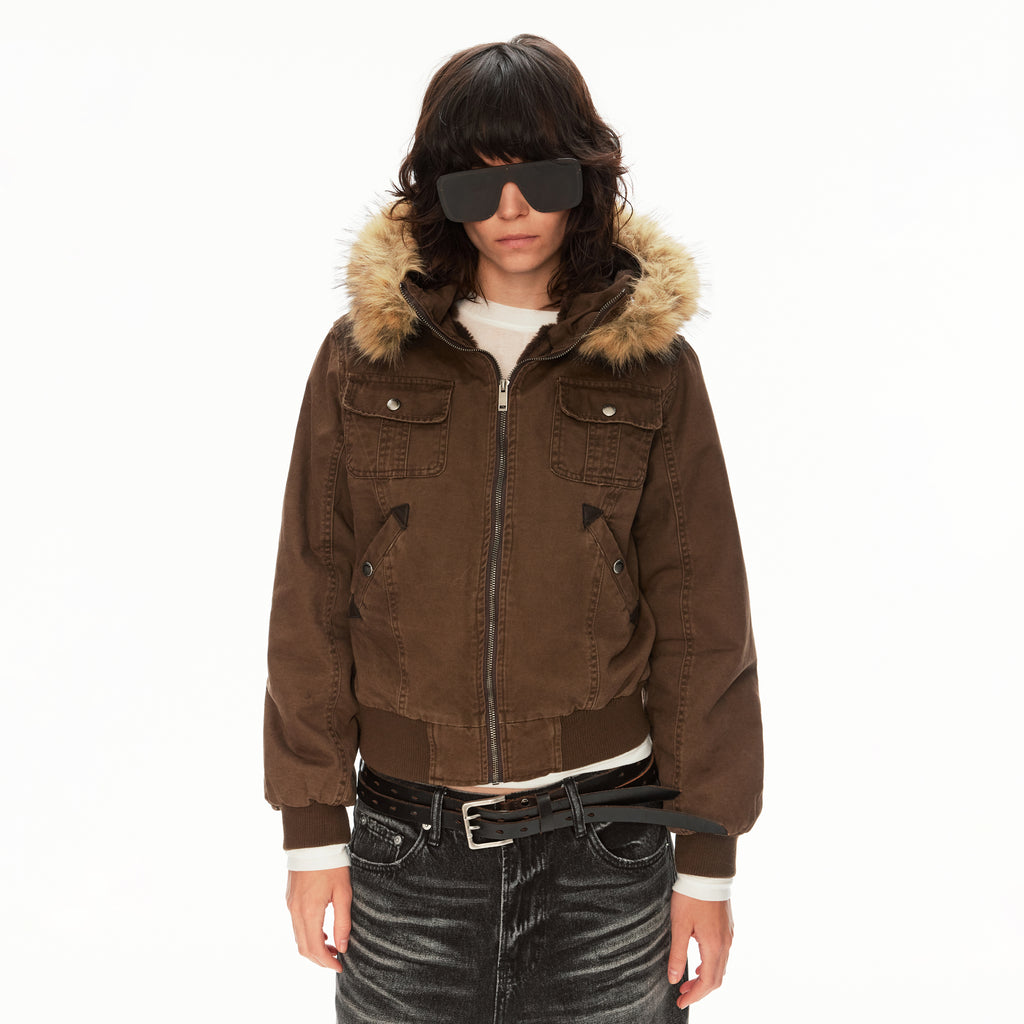 MADWITCH CANVAS HOODED JACKET #256192