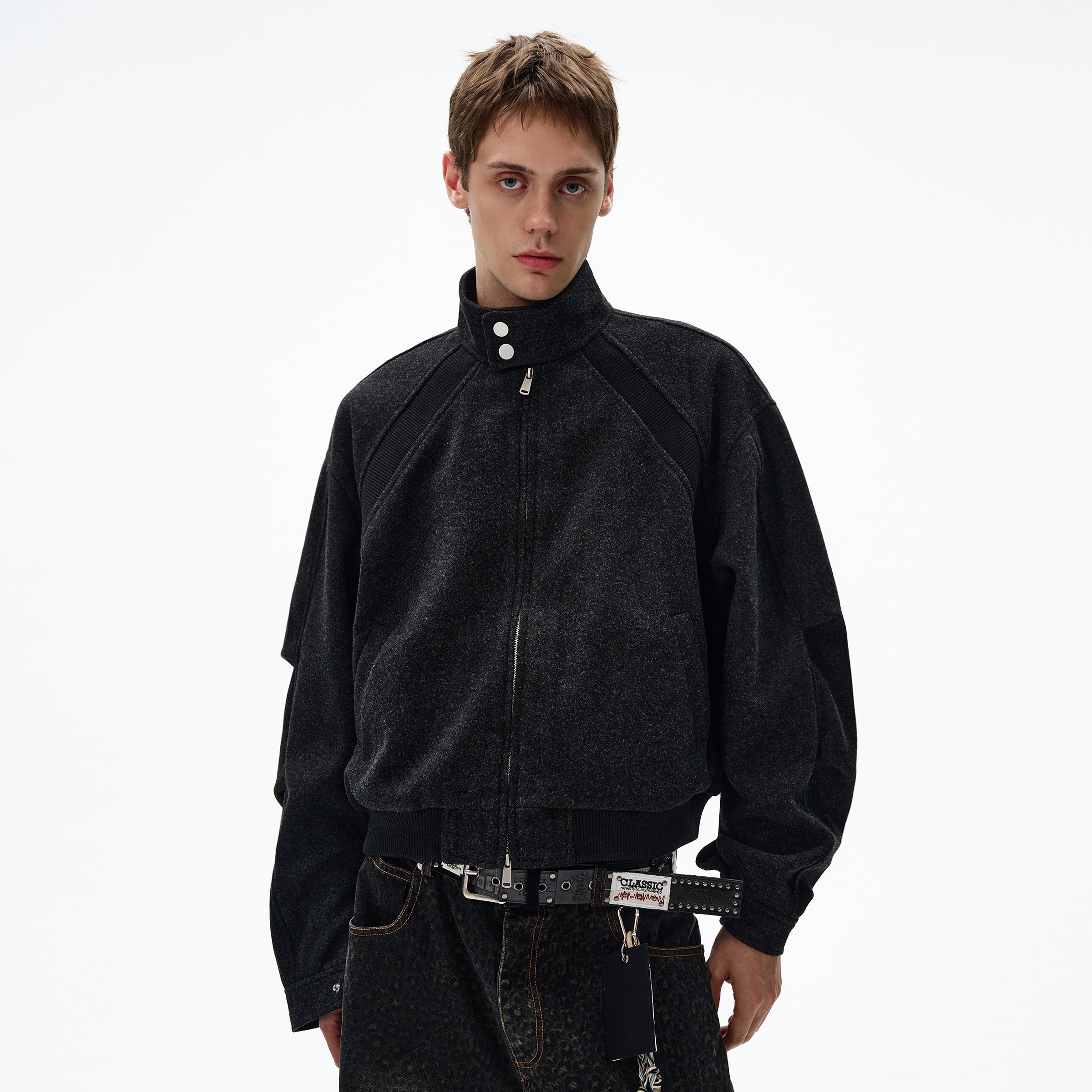 MADWITCH UNISEX VINTAGE MANDARIN COLLAR JACKET #6279
