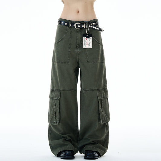 MADWITCH DISTRESSED UTILITY CARGO PANTS #RK164