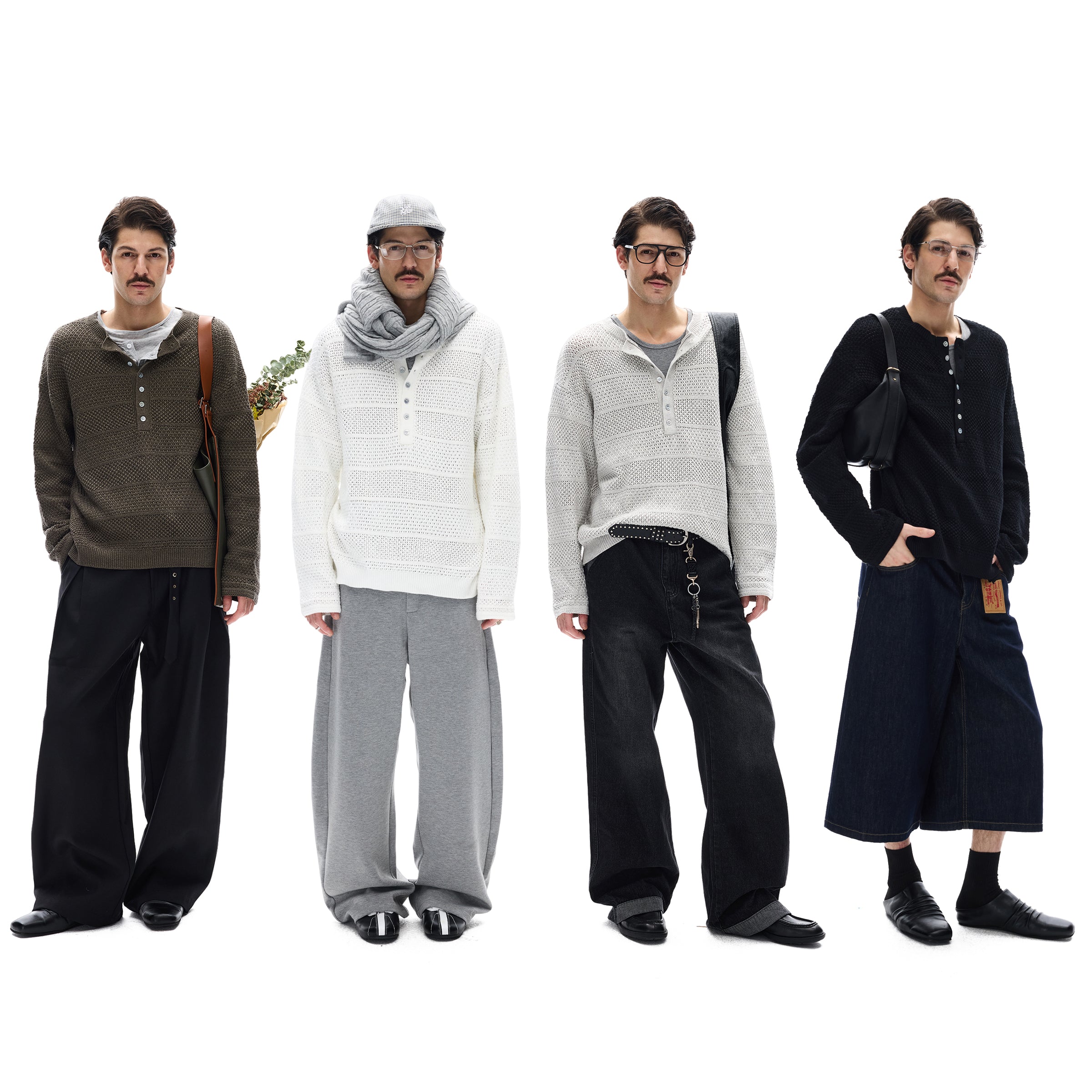 MADWITCH LOOSE HENLEY TOP #68885