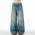 MADWITCH DISTRESSED WASHED DENIM JEANS #CK9555