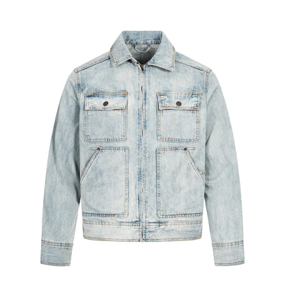 MADWITCH UNISEX VINTAGE WASHED DENIM JACKET #G6863