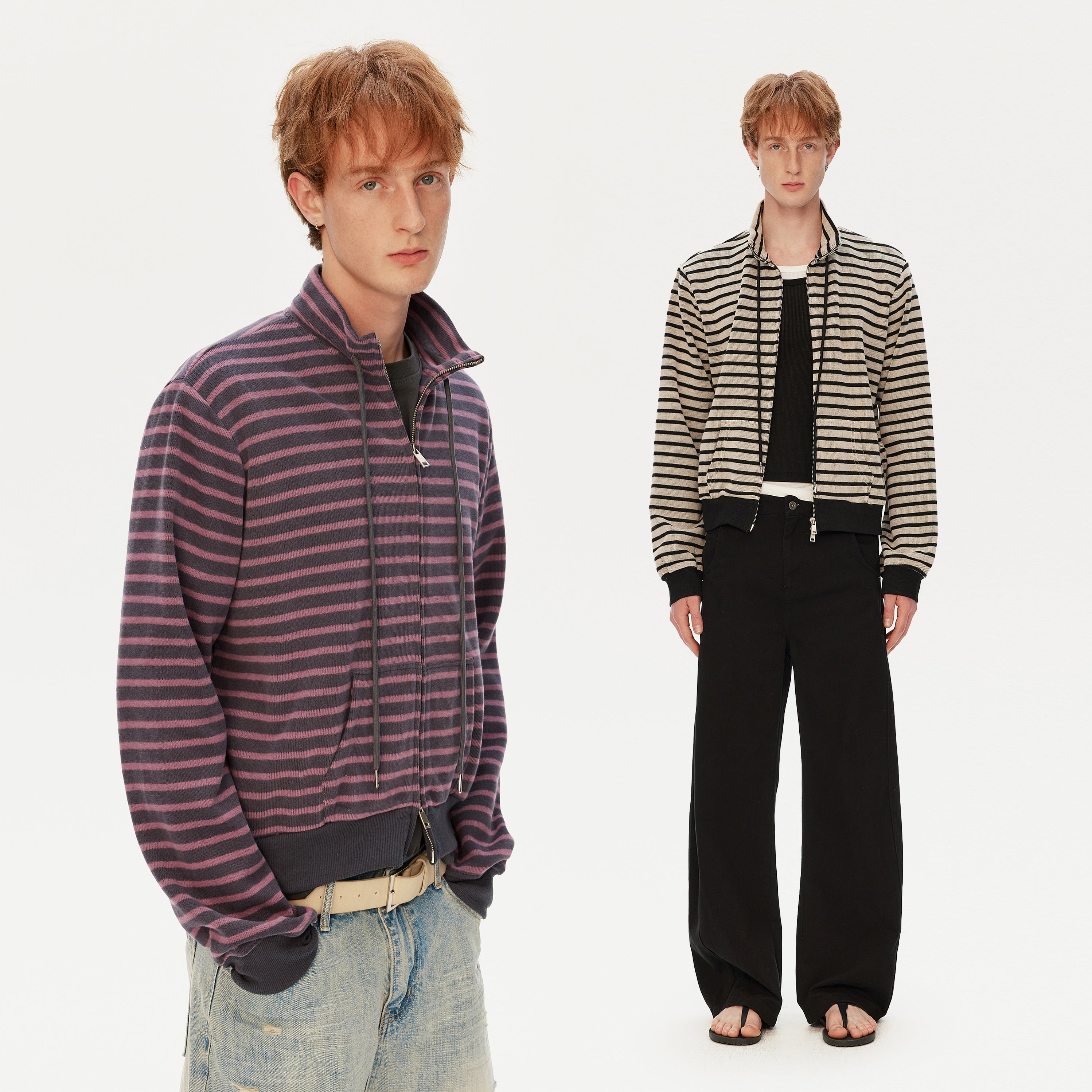 MADWITCH VINTAGE STRIPE CARDIGAN #W315