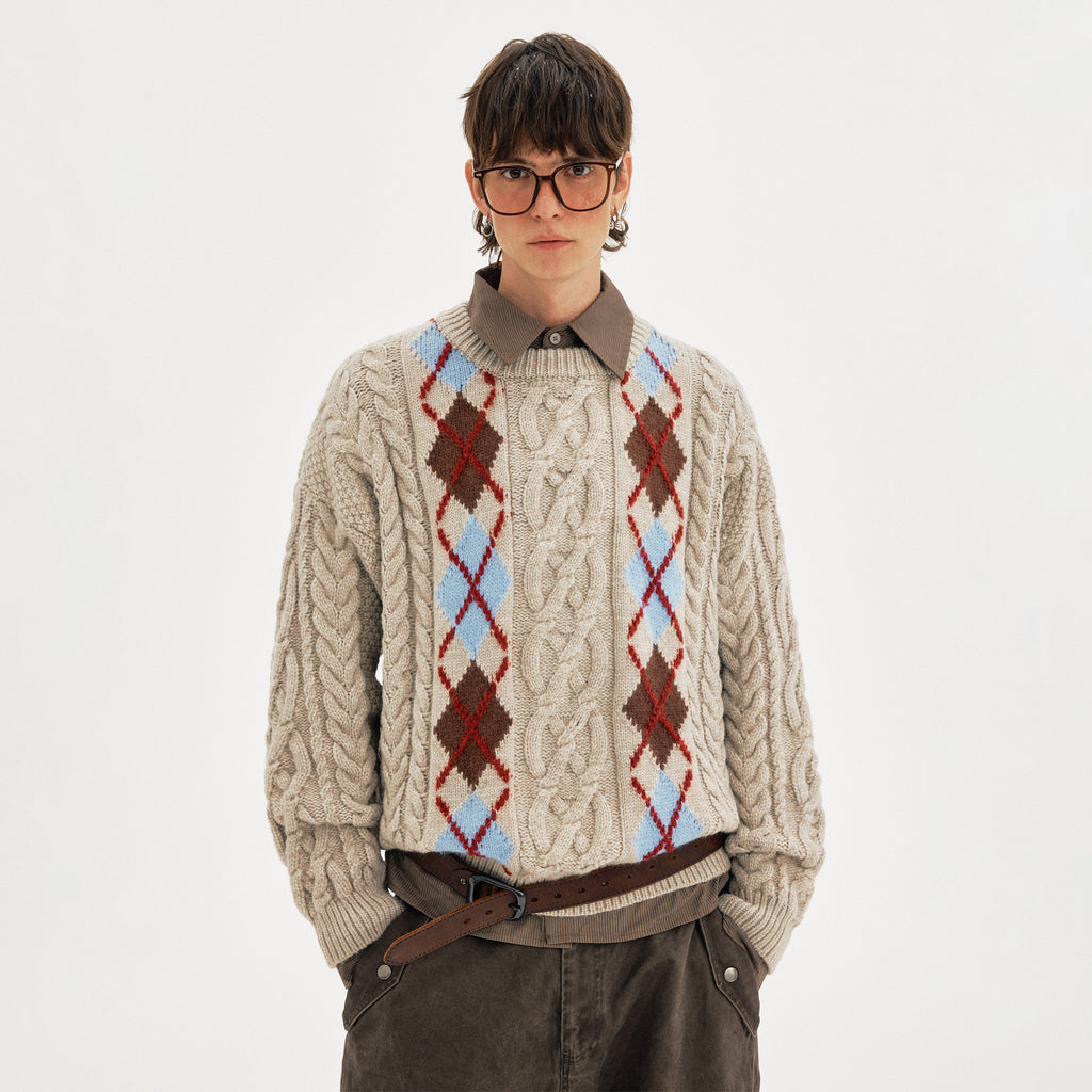 MADWITCH DIAMOND TWIST KNIT #AW25303