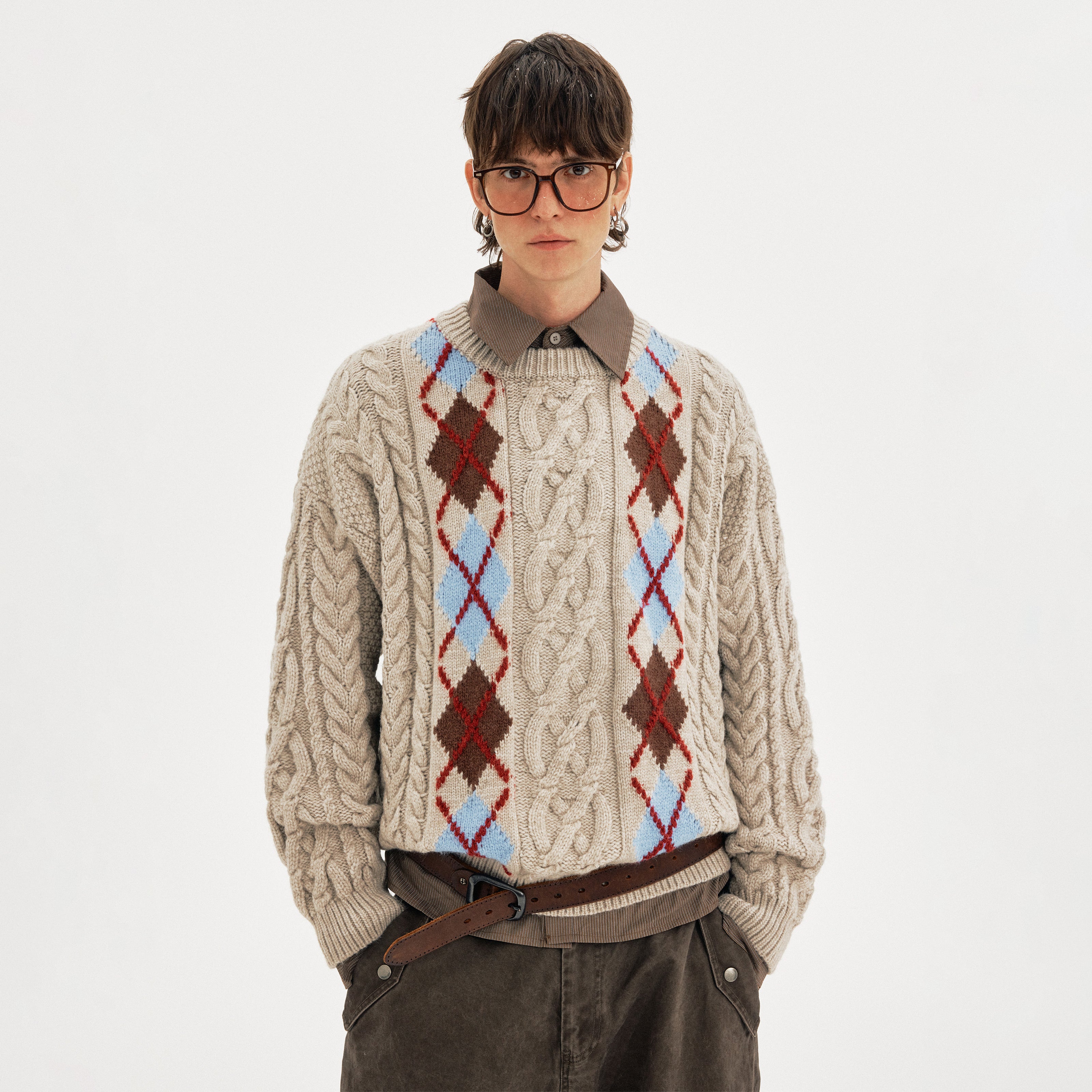 MADWITCH DIAMOND TWIST KNIT #AW25303