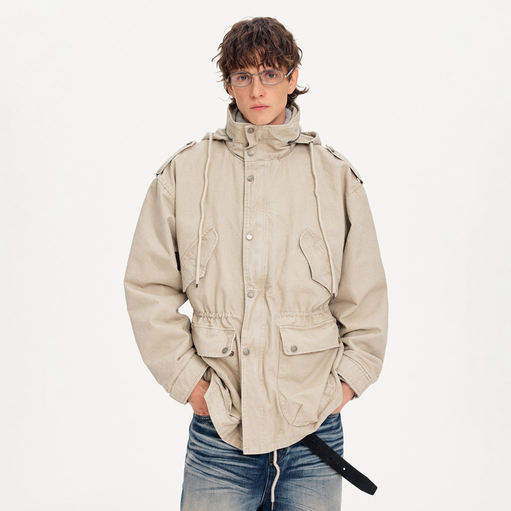 MADWITCH HOODED LONG WORKWEAR COAT #CW1308