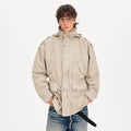 MADWITCH HOODED LONG WORKWEAR COAT #CW1308