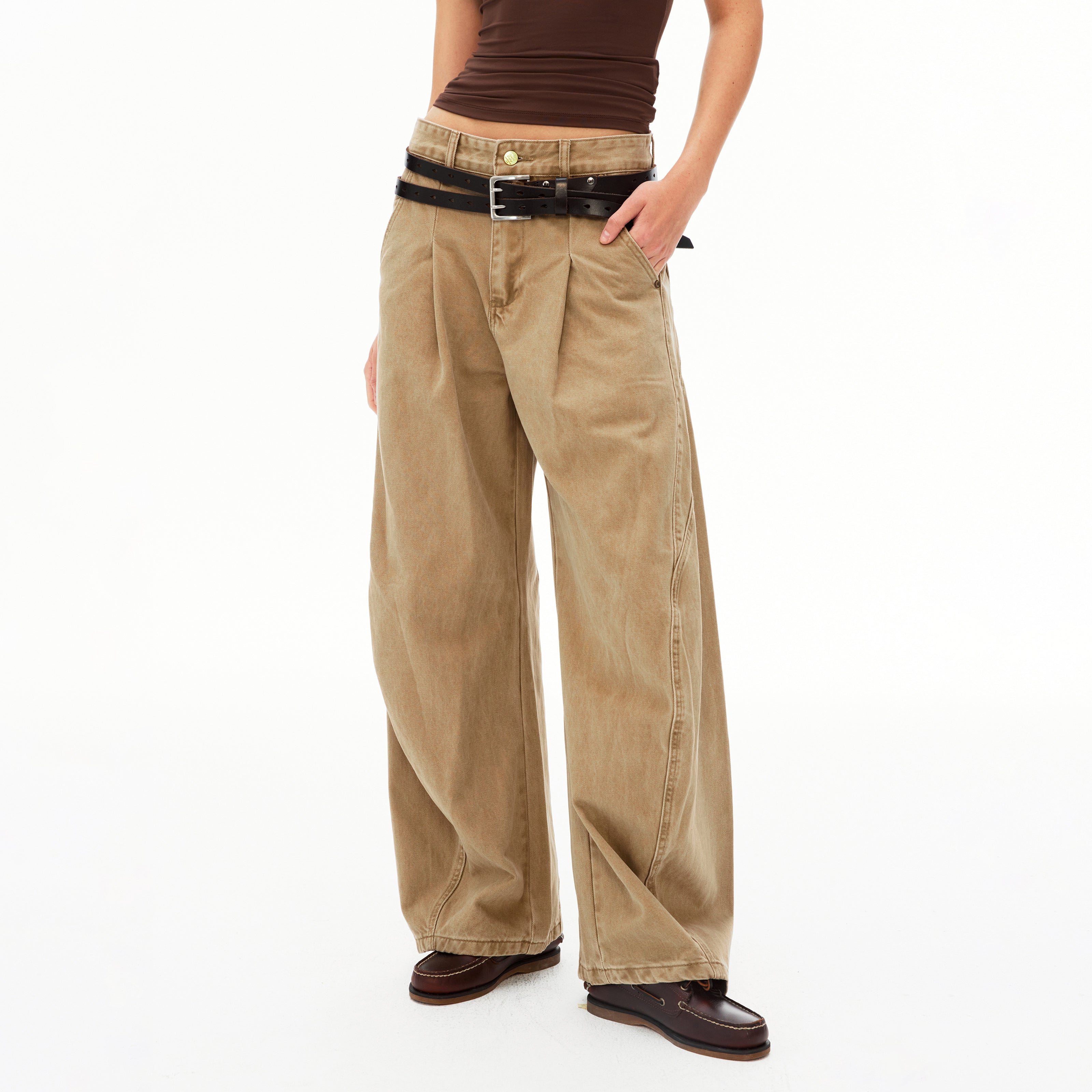 MADWIT WIDE CURVED PANTS #CK3615