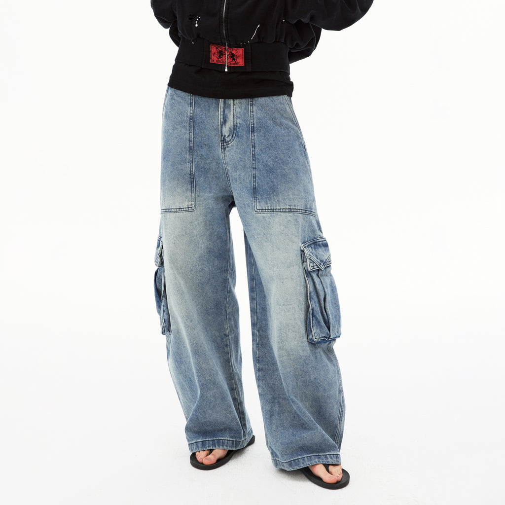 MADWIT UTILITY WASH JEANS #G6856