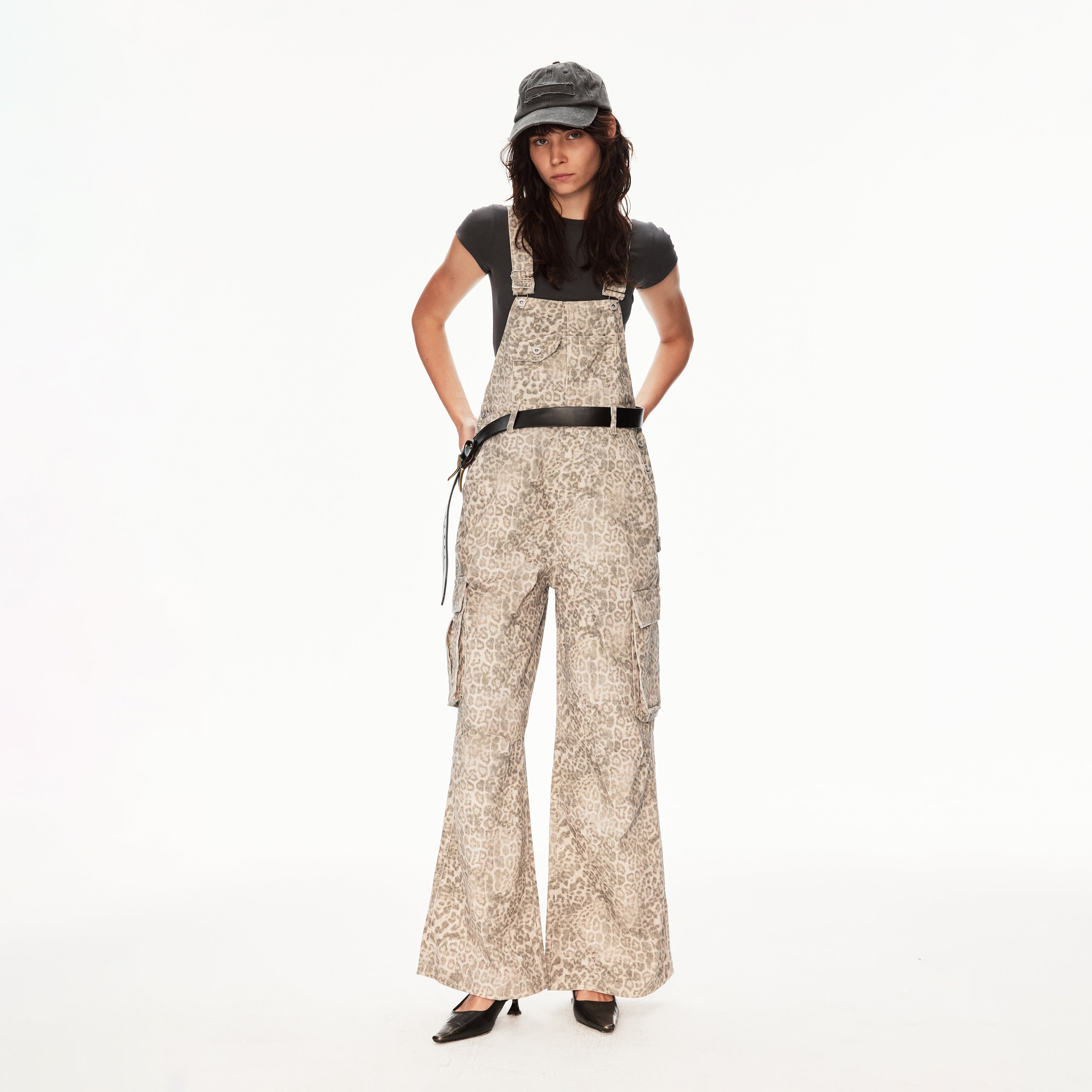 MADWIT HIGH STREET LEOPARD OVERALLS #CK3575