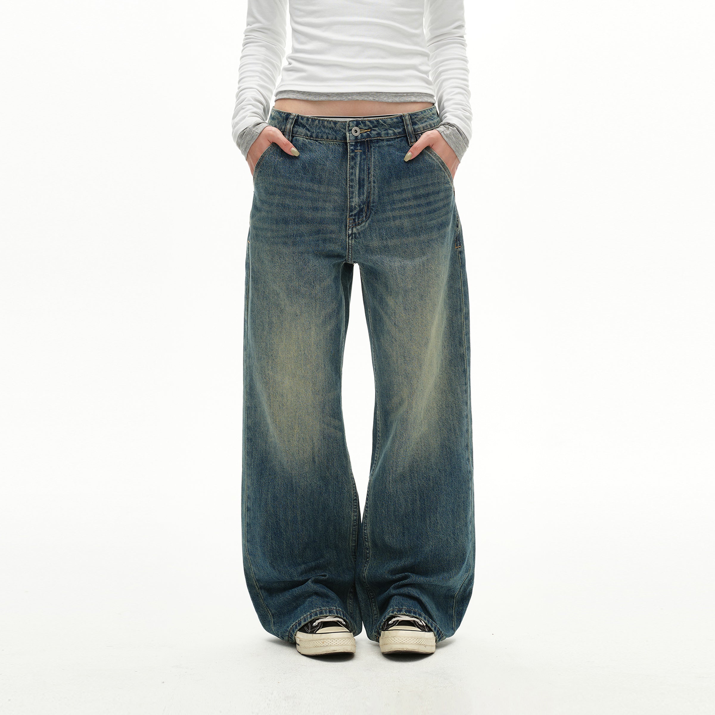 MADWITCH VINTAGE STRAIGHT DENIM #CK5525