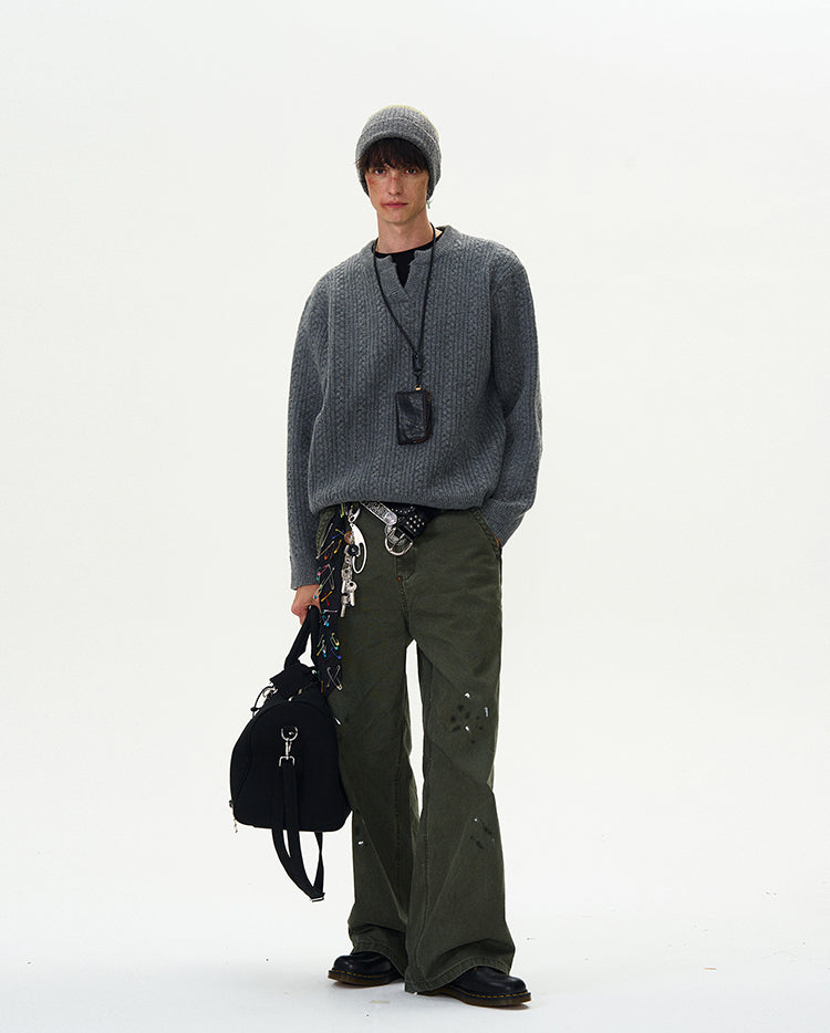 MADWITCH CASUAL KNIT SWEATER #Y322