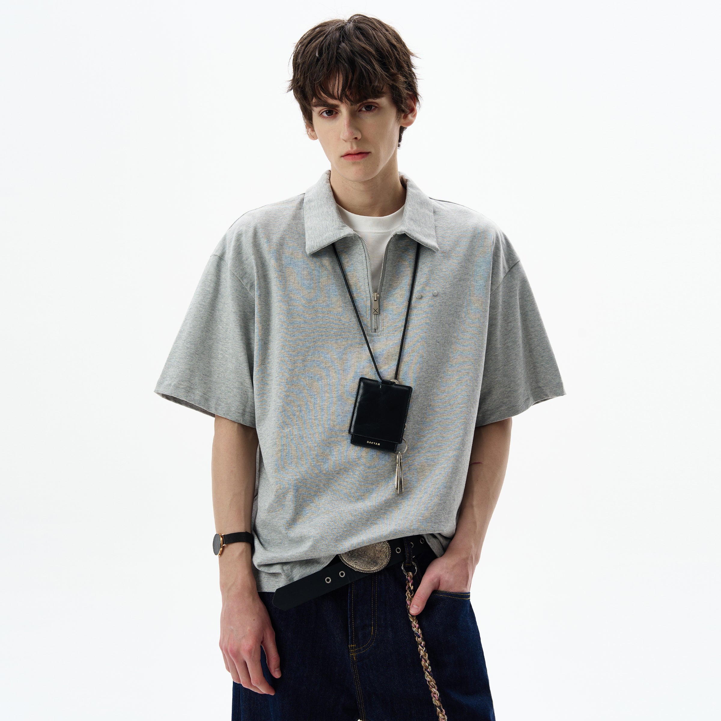 MADWITCH ZIPPED POLO TSHIRT #6977