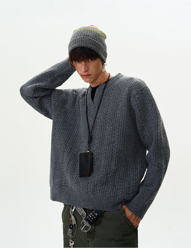 MADWITCH CASUAL KNIT SWEATER #Y322