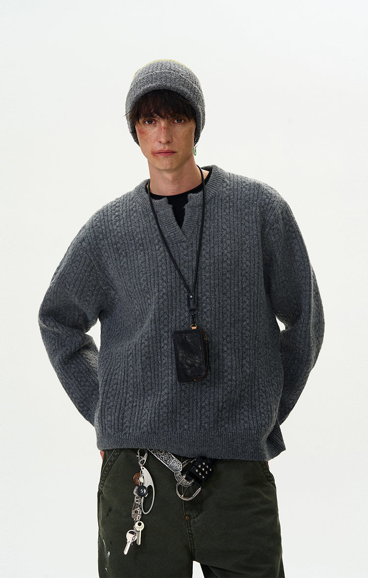 MADWITCH CASUAL KNIT SWEATER #Y322