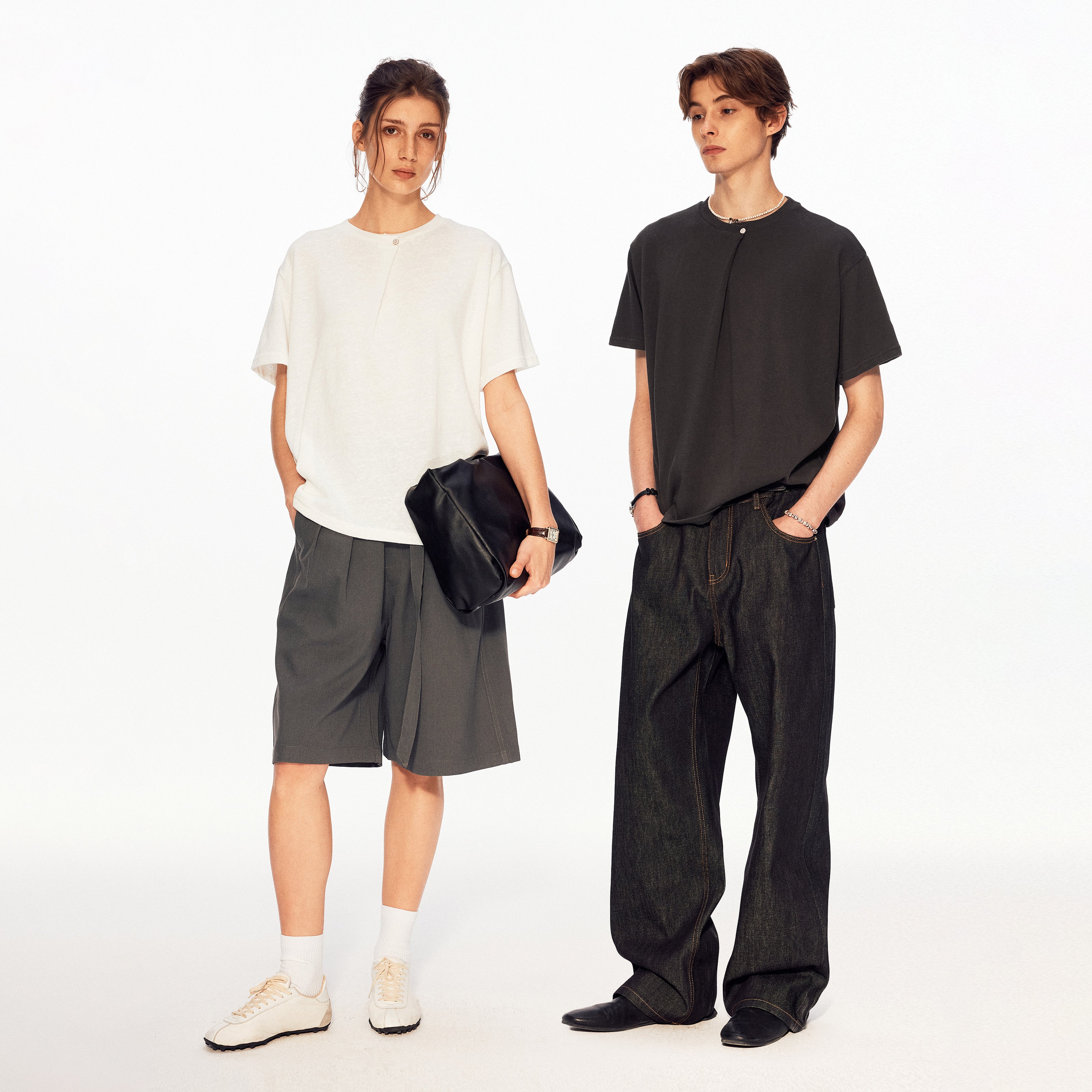 MADWITCH SINGLE BUTTON RELAXED TEE #UTU053