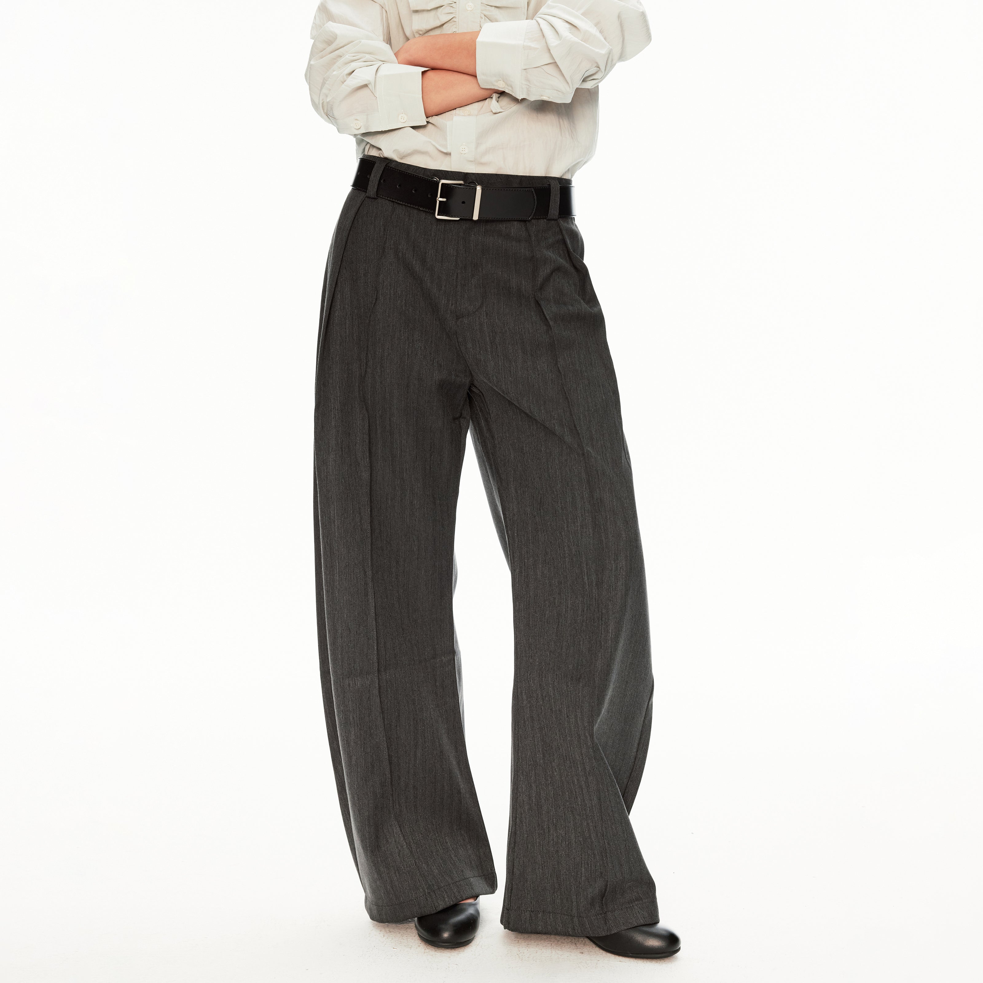 MADWIT DRAPED WIDE TROUSERS #CK6969