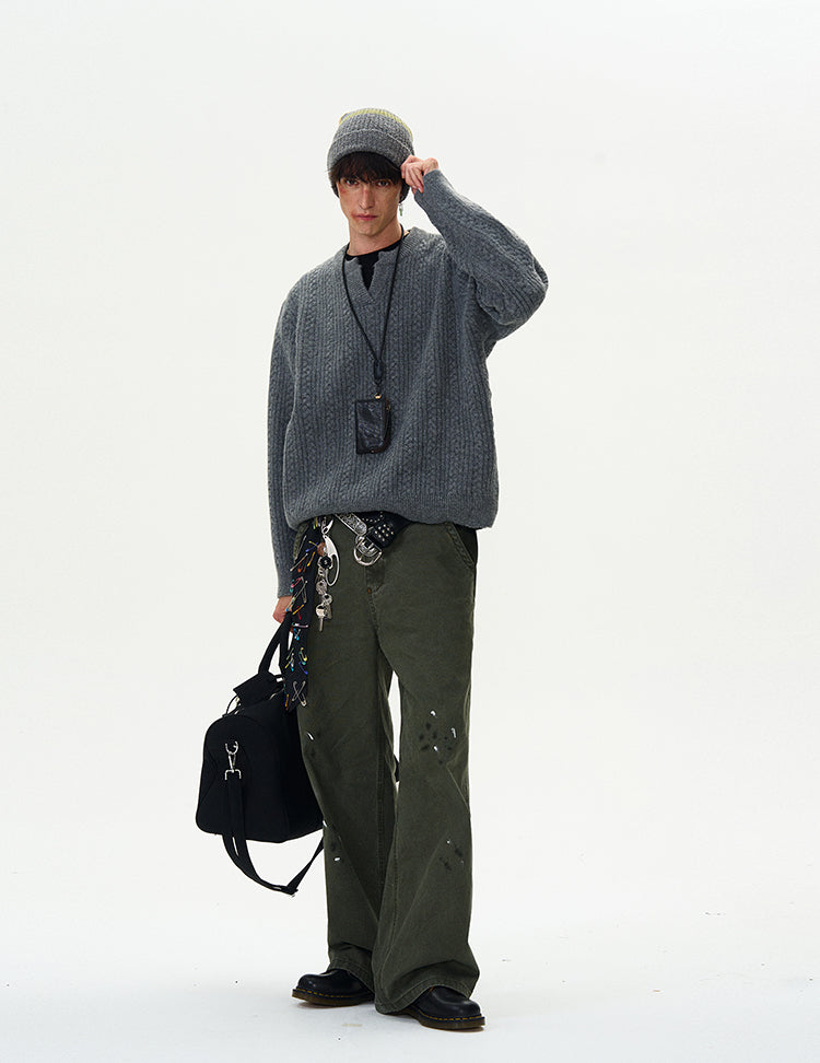 MADWITCH CASUAL KNIT SWEATER #Y322