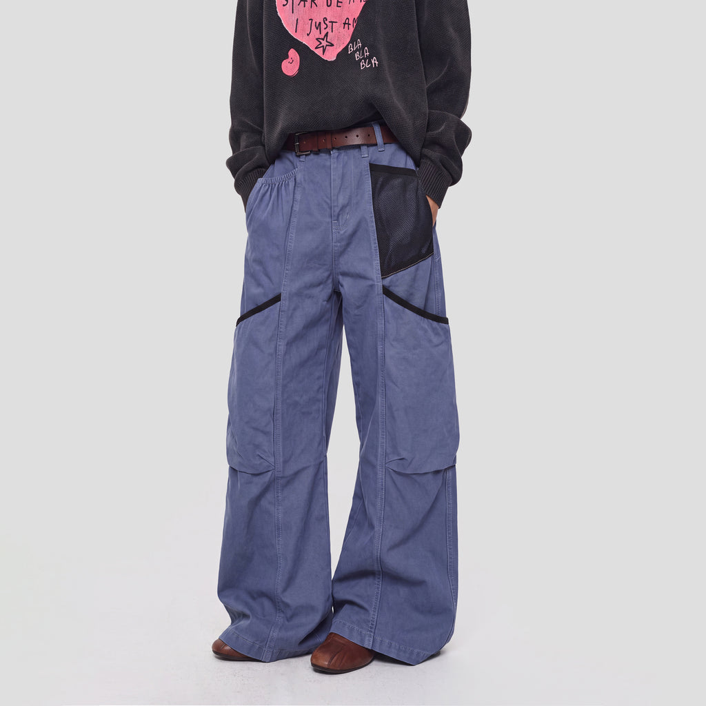MADWITCH WASHED MESH CARGO PANTS #Z068