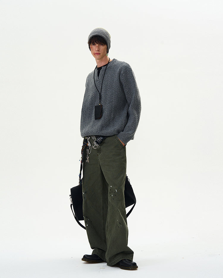 MADWITCH CASUAL KNIT SWEATER #Y322