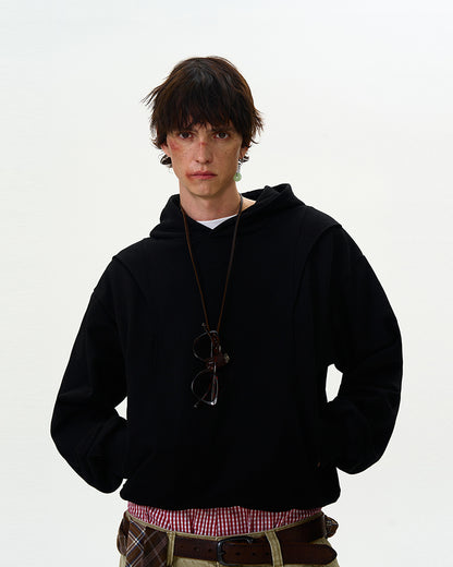 MADWITCH HOODED CUT SWEATSHIRT #0173