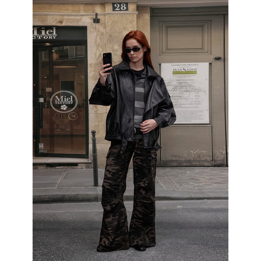MADWITCH BIKER SYNTHETIC COAT #AW25109