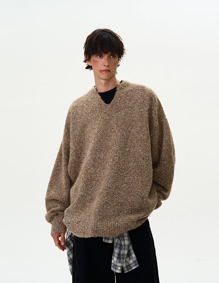 MADWITCH TEXTURED WOOL SWEATER #C142+