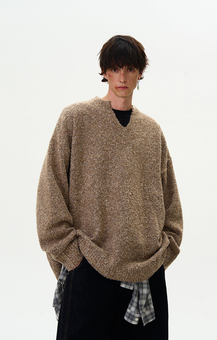 MADWITCH TEXTURED WOOL SWEATER #C142+