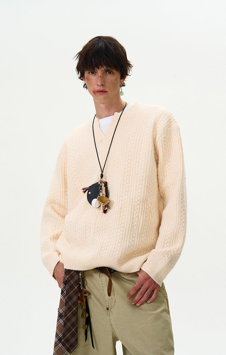 MADWITCH CASUAL KNIT SWEATER #Y322